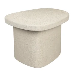 Witte bijzettafel organisch - Dutchbone Veda Low