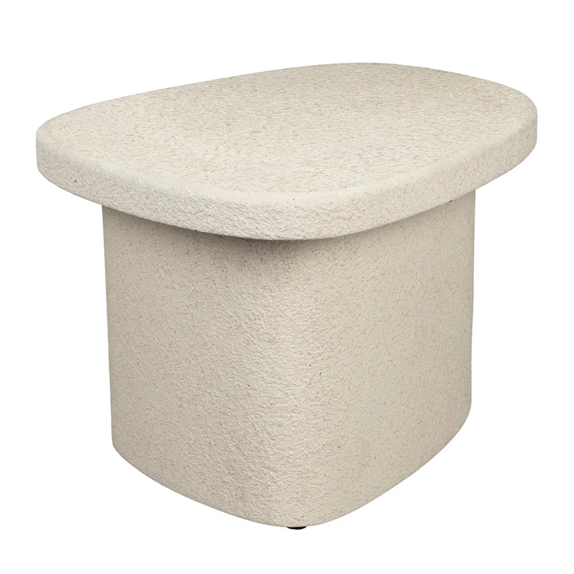 Witte bijzettafel organisch - Dutchbone Veda Low