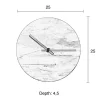 Witte klok van marmer - Zuiver Marble Time