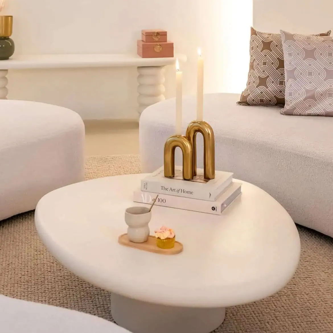 Witte salontafel organisch - Richmond Interiors Bloomstone