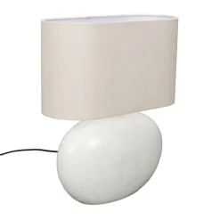Witte tafellamp kiezel organisch - Dutchbone Hailey