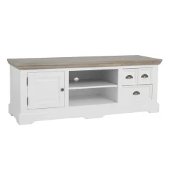 Wit tv-meubel landelijk 145 cm - Tower Living Fleur