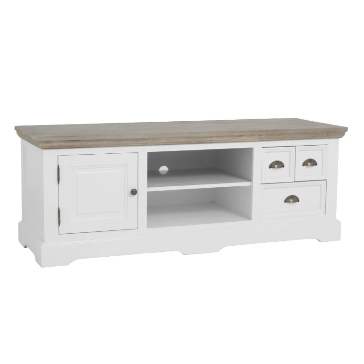 Wit tv-meubel landelijk 145 cm - Tower Living Fleur