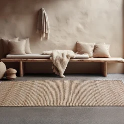 Wollen vloerkleed naturel - Bodio Sienne