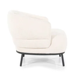 Zachte fauteuil met ronde rug - Eleonora David
