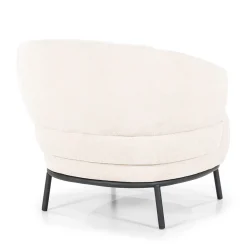 Zachte fauteuil met ronde rug - Eleonora David