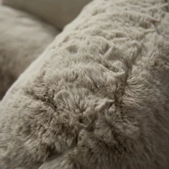 Zachte vacht fauteuil beige - Bodio Fluff
