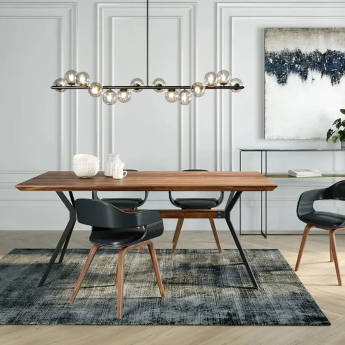 Zacht tapijt antraciet - Kare Design Cosy Rocky