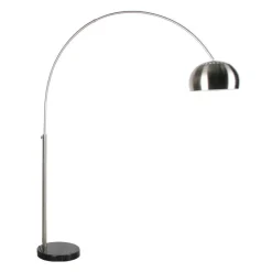 Zilveren minimalistische booglamp - Lavis Metal Bow