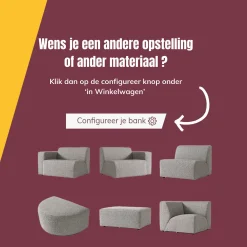 2-zits buiten bank all-weather - Bodio Fendi