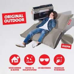 Zitzak voor buiten met schommelstoel - Fatboy Rock n Roll + Original Outdoor