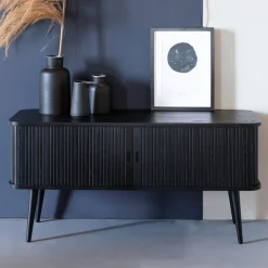 Zwart design tv-dressoir - Zuiver Barbier Black