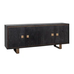 Zwart dressoir met goud - Richmond Interiors Hunter