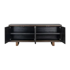 Zwart dressoir met goud - Richmond Interiors Hunter