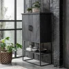 Zwarte bergkast teak Small - DTP Home Timeless Black Beam