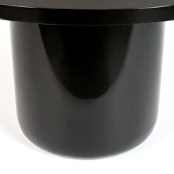 Zwarte design salontafel rond - Zuiver Shiny Bomb
