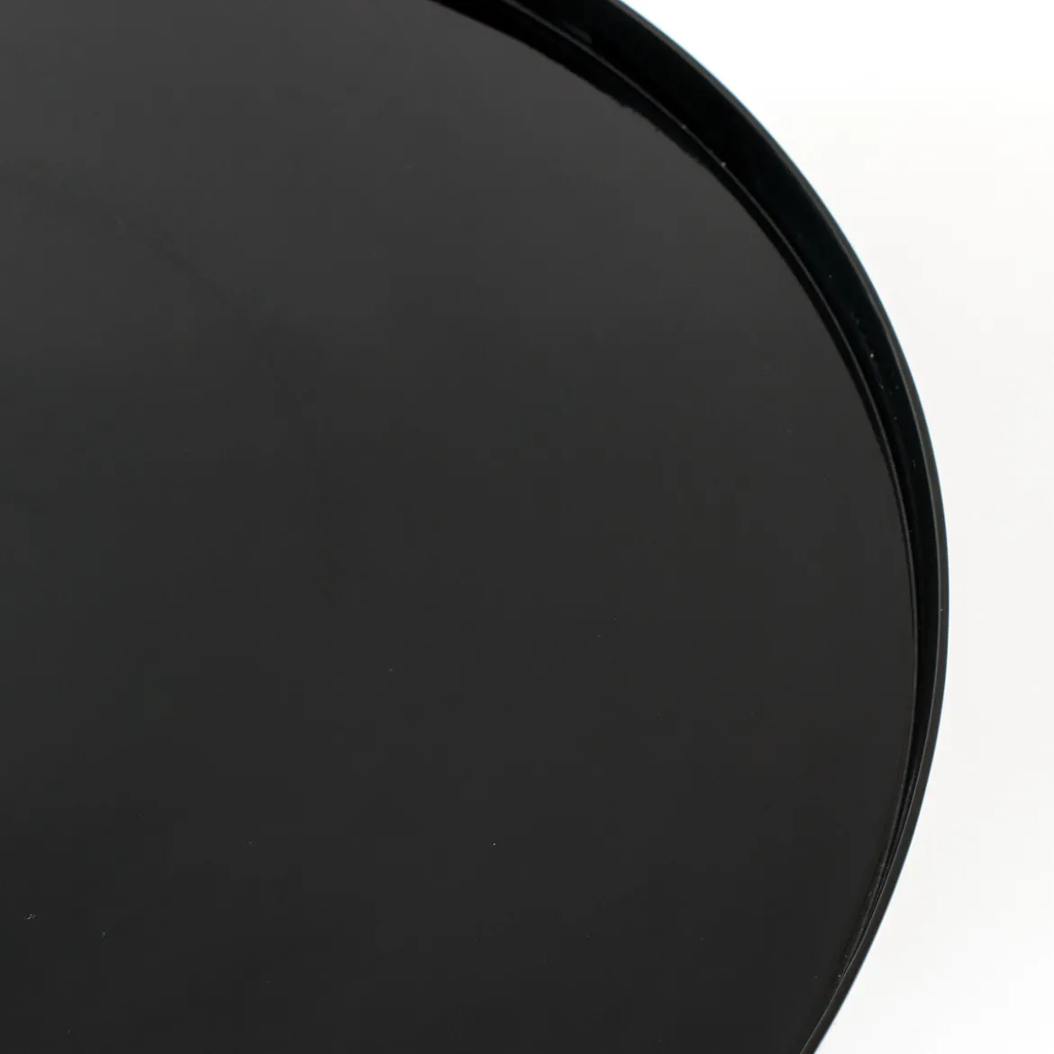 Zwarte design salontafel rond - Zuiver Shiny Bomb