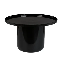 Zwarte design salontafel rond - Zuiver Shiny Bomb
