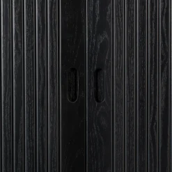 Zwarte design wandkast - Zuiver Barbier Black