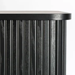 Zwarte design wandkast - Zuiver Barbier Black