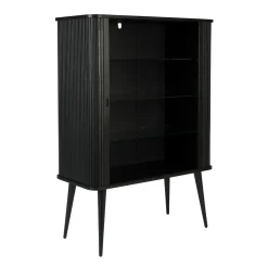 Zwarte design wandkast - Zuiver Barbier Black