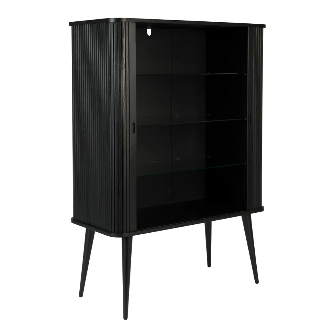 Zwarte design wandkast - Zuiver Barbier Black
