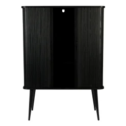 Zwarte design wandkast - Zuiver Barbier Black