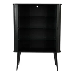 Zwarte design wandkast - Zuiver Barbier Black