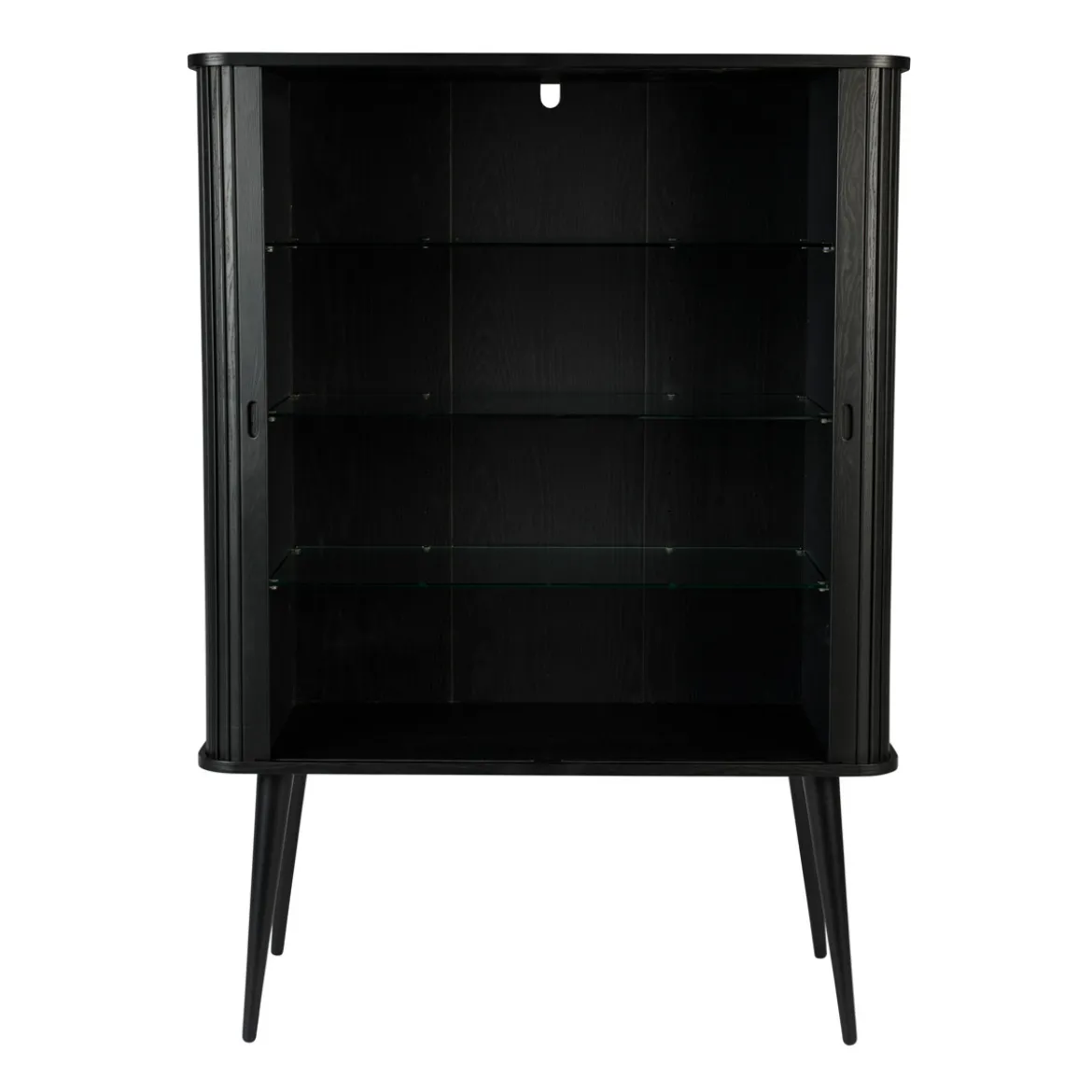 Zwarte design wandkast - Zuiver Barbier Black