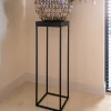 Zwarte plantenzuil eiken hout - Richmond Interiors Oakura