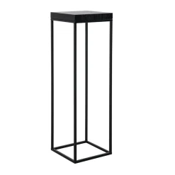 Zwarte plantenzuil eiken hout - Richmond Interiors Oakura
