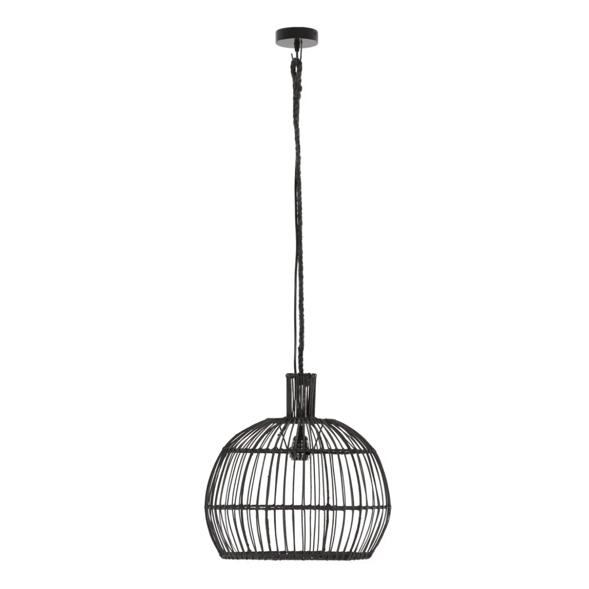 Zwarte rotan hanglamp - Must Living Las Salinas