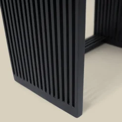 Zwarte sidetable teak latjes - Bodio Teak Slats