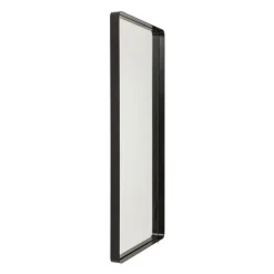 Zwarte spiegel met opstaande rand - Kare Design Ombra Soft