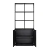 Zwarte vakkenkast met visgraat - Richmond Interiors Blackbone