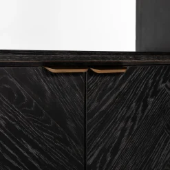 Zwarte vakkenkast met visgraat - Richmond Interiors Blackbone