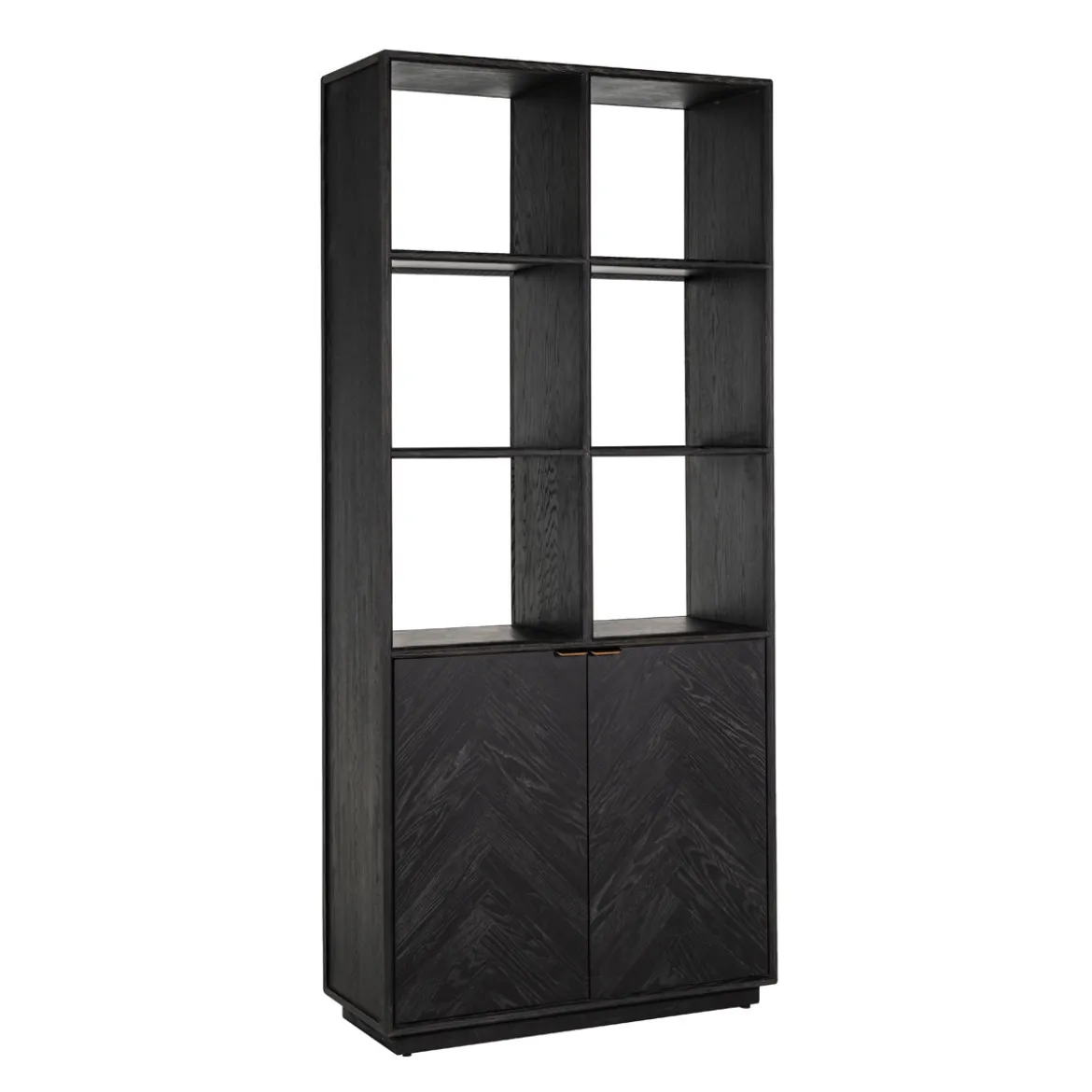 Zwarte vakkenkast met visgraat - Richmond Interiors Blackbone