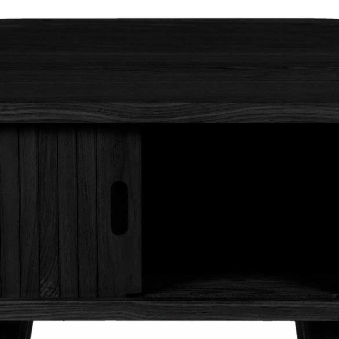 Zwart retro nachtkastje - Zuiver Barbier Black