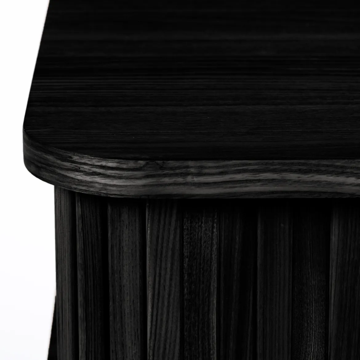 Zwart retro nachtkastje - Zuiver Barbier Black