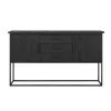 Zwart teak dressoir industrieel design - DTP Home Timeless Back Beam