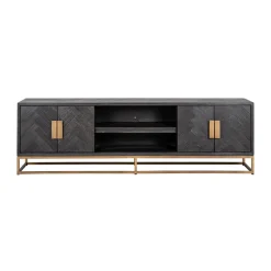 Zwart visgraat tv-meubel - Richmond Interiors Blackbone