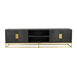 Zwart visgraat tv-meubel - Richmond Interiors Blackbone