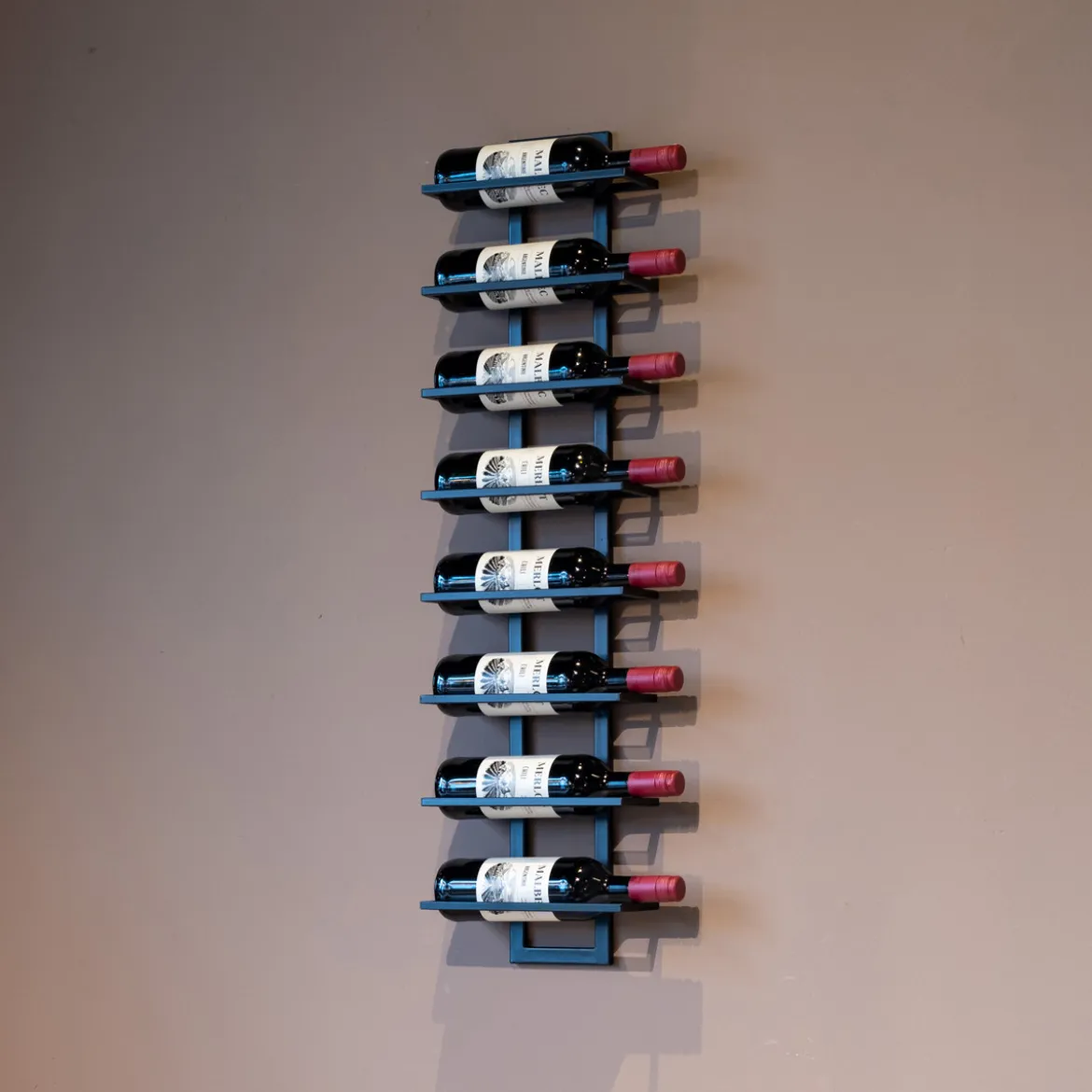 Zwart wijnrek muur - Bodio Reserva 8