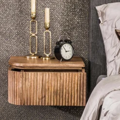 Zwevende nachtkastjes ribbels set van 2 - Giani Wave Set van 2