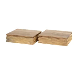 Zwevend nachtkastje acacia (set van 2) - Giani Layer (set van 2)