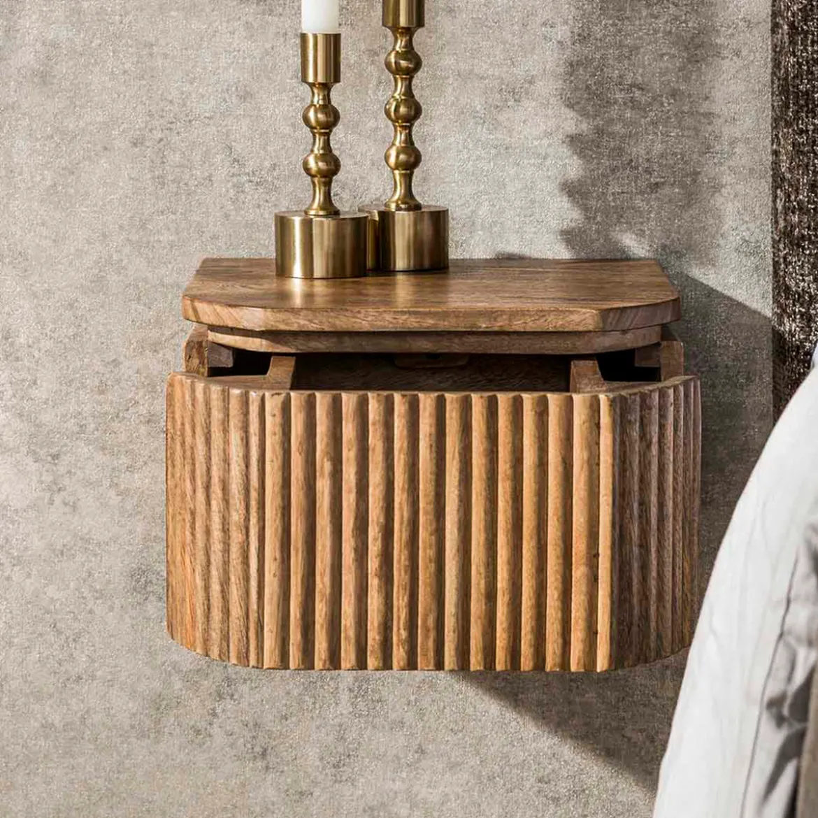 Zwevend nachtkastje met lade - Giani Wave XS